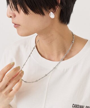 AMERICAN HOLIC 【ステンレス】タングルドチェーンネックレス Silver