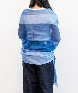 muto Stardust シルクカシミヤストール blue