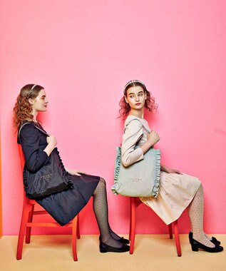 TOCCA TINY RIBBON FLATSHOES フラットシューズ ブラック系