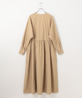 #Newans 【撥水加工/洗濯機可能】ドルマンスリーブドロストワンピース ベージュ