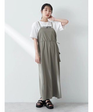 earth music&ecology ストレッチキャミワンピース Khaki