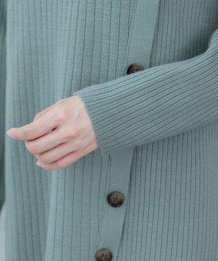 Tiaclasse L 【洗える】1枚でもレイヤード効果のあるサイドボタンチュニック ミント