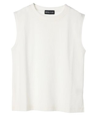 Green Parks ・Ｄｏｕｂｌｅ　Ｆｌａｇｓ　ピグメント加工ノースリＴＥＥ Off White