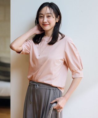 ANY L パフスリーブカットソー ピンク