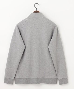 JOSEPH ABBOUD MOUNTAIN 【UNISEX】オーガニックコットン ビンテージインレーハーフZIP ライトグレー系