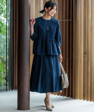 23区 スカーフリングチェーンネックレス シルバー系