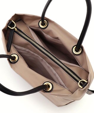 23区 VIOLAd'ORO 2WAY ナイロン トートバッグ (Sサイズ) ベージュ系