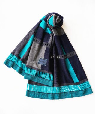 nitorito 【3WAY/秋冬向け/UNISEX】wadachi チェック柄 ストール navy