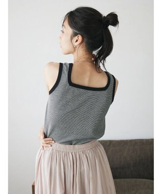 CRAFT STANDARD BOUTIQUE レトロ柄前後２ＷＡＹタンクトップ Black