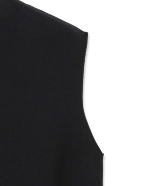 23区 S 【洗える】ヴィスコースストレッチ ノースリーブ プルオーバー ブラック系