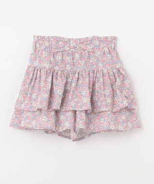 ANY KIDS 柄キュロット サックスブルー花柄