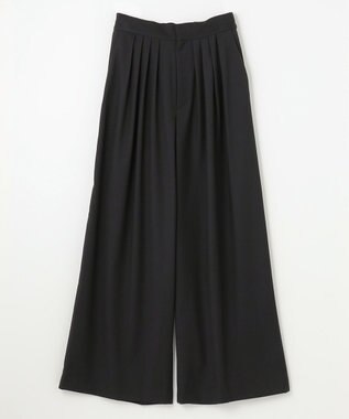 NAVE 【ReNAVE・洗える】4タックワイドパンツ ブラック系