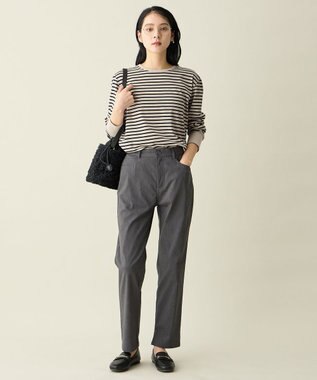 ANY L 【ウエストゴム】7days裏起毛テーパードパンツ チャコール