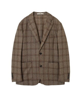 DAKS ペンチェックジャケット ブラウン