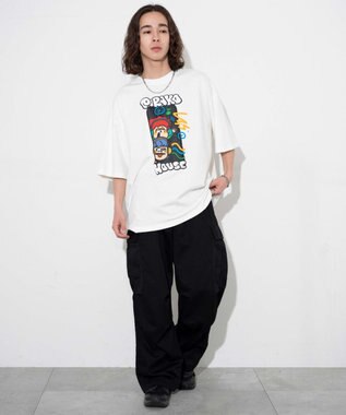 WEGO 【ユニセックス着用ITEM/MLサイズ展開】別注PIRAKOグラフィックT（S） ホワイト