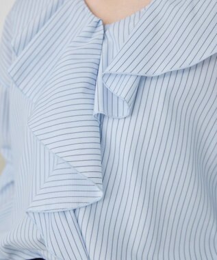 AMERICAN HOLIC 【イージーケア】ラッフルブラウス Stripe