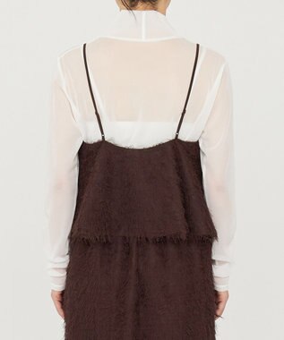 uncrave 【手洗い可】フリンジ ジャガード ビスチェ（uncrave STANDARD） ブラウン