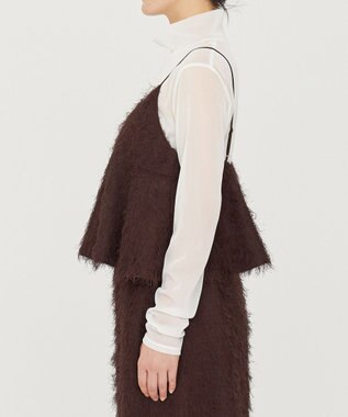 uncrave 【手洗い可】フリンジ ジャガード ビスチェ（uncrave STANDARD） ブラウン