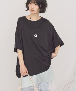 AMERICAN HOLIC 異素材コクーンプルオーバー Black