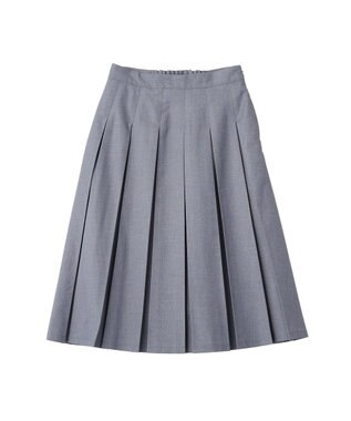 earth music&ecology タックプリーツミディスカート Gray