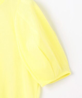 自由区 【カトリエムブーケ】Pure et feminine シアーボリュームスリーブプルオーバー レモン