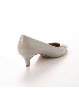 MODE ET JACOMO <carino>【レイン対応】エナメルプレーンパンプス グレーエナメル