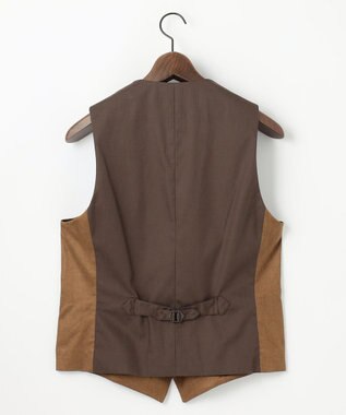 JOSEPH ABBOUD 【ストレッチ/スウェードタッチ/JAPANファブリック】コマ スウェード ベスト キャメル系