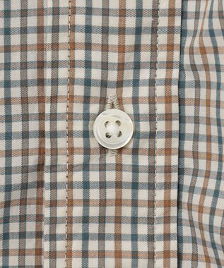 J.PRESS MEN 【WEB限定】ポプリンチェック J刺繍 シャツ/B.D アイボリー系3
