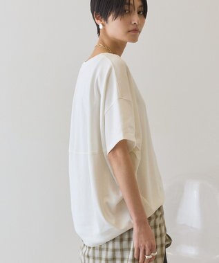 AMERICAN HOLIC 【接触冷感+UVカット】半袖コクーンカットプルオーバー Off White
