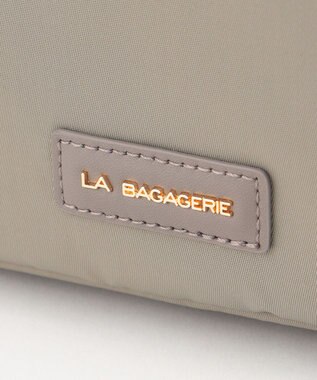 LA BAGAGERIE メタルバックル　ボックスショルダー　Sサイズ グレージュ