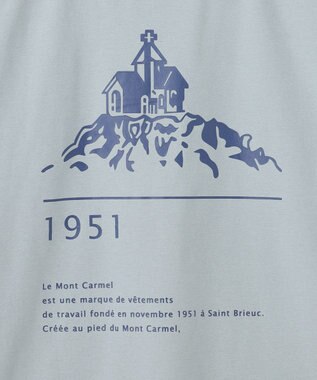 SHARE PARK LADIES 【UVカット・吸水速乾・ストレッチ・軽量 】バックプリントTシャツ ブルーグレー系