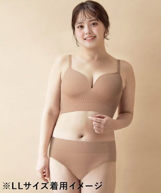 WACOAL ノンワイヤーブラ 【GOCOCi ゴコチ】 ぴったりフィット アンダー部分のズレを軽減 洗濯機洗い可能(ネット使用) ブラトップ レディース ハーフトップ CGG255 /ワコール ベージュ