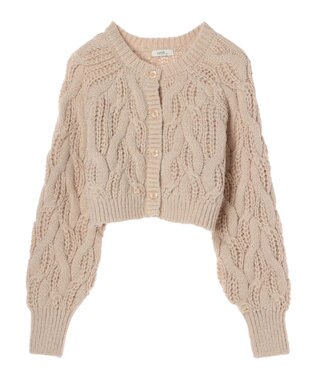 earth music&ecology ｍｉｘケーブルカーディガン Light Beige