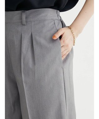 Green Parks ワイドタックパンツ Gray