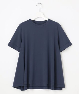 UNFILO 【接触冷感/吸水速乾】BEAUTY FORM フレアTシャツ ネイビー系