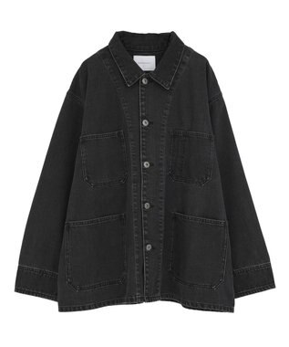 AMERICAN HOLIC デニムカバーオールジャケット Black
