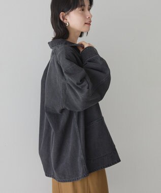 AMERICAN HOLIC デニムカバーオールジャケット Black