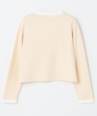 組曲 KIDS 【110-140cm】リボンインターシャニット カーディガン ベージュ系