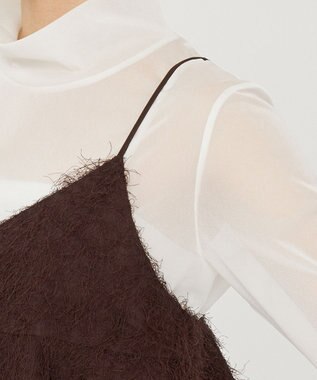 uncrave 【手洗い可】フリンジ ジャガード ビスチェ（uncrave STANDARD） ブラウン