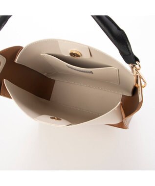 UNBILLION カシュカシュ cachecache / スマホショルダー付きラウンドショルダーバッグ アイボリーミックス