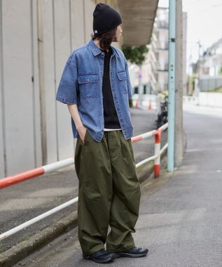 WEGO 【ユニセックス着用ITEM/SMLサイズ展開】イージーサーカスパンツ カーキ