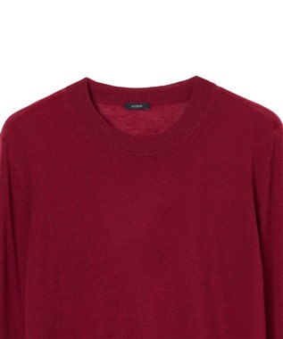 JOSEPH 【洗える】キャッシュエアー　ラウンドネックニット Ruby