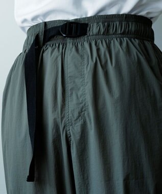 UNFILO MENS LIGHT MOVE ワイドパンツ カーキ