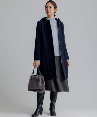 組曲 ニットフレア スカート グレー系