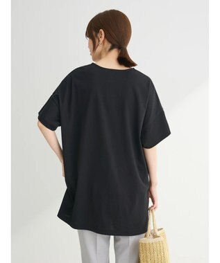 Green Parks 冷っとすずやか　袖広チュニック Black