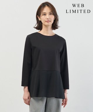 J.PRESS LADIES 【WEB限定カラーあり】レイヤードフレア カットソー