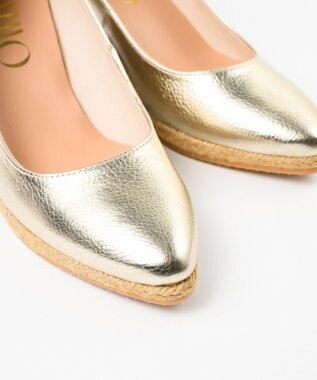 gaimo 【GAIMO/ガイモ】ポインテッドエスパドリーユパンプス/TEVA-RS シャンパンゴールド