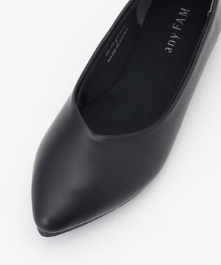 ANY 走れるポインテッドパンプス ブラック