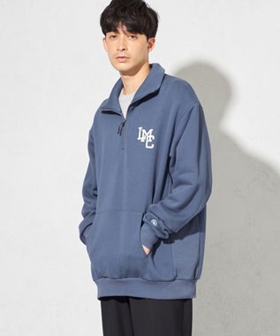 SHARE PARK MENS 【UNISEX】MVS裏毛ハーフジップスウェット（L・XLサイズ） アッシュネイビー
