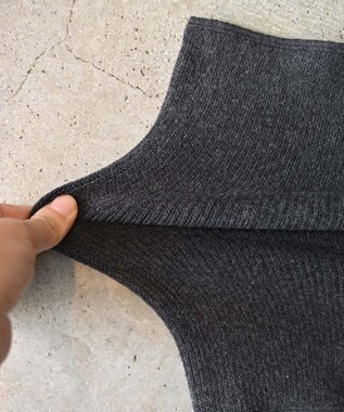 AND WOOL あったか腹巻き チャコールグレー
